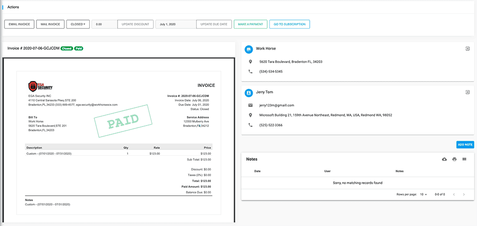 WorkHorseSCS-RMR Billing - Subscriptions